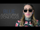 Blue Aventurine Stone Plugs