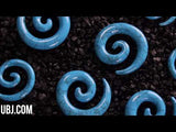 Turquoise Howlite Stone Spirals