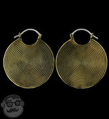 Hypnotic Brass Earrings / Weights