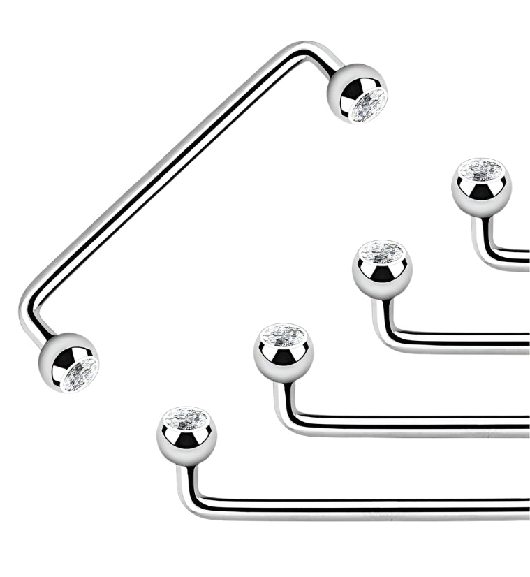 Stainless Steel CZ Internally Threaded Surface Bar