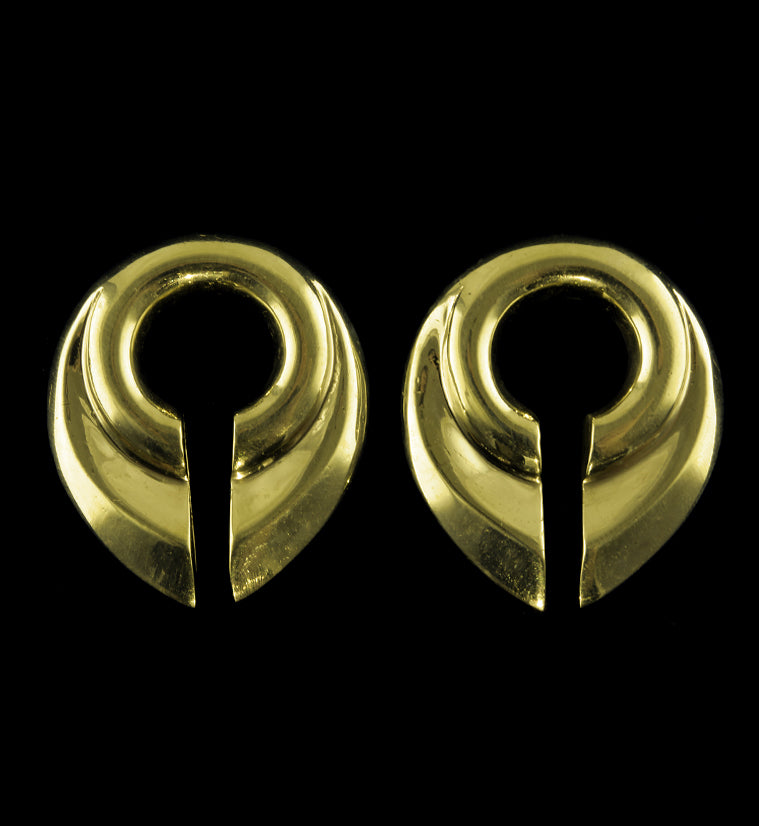 Keyhole Brass Ear Weights