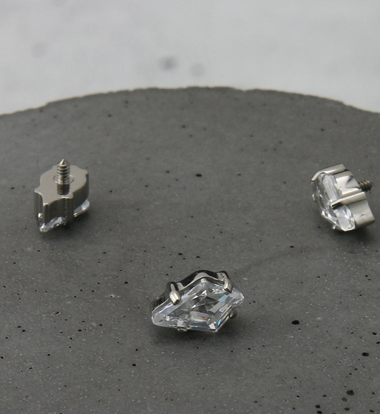 Kite CZ Internally Threaded Titanium Top