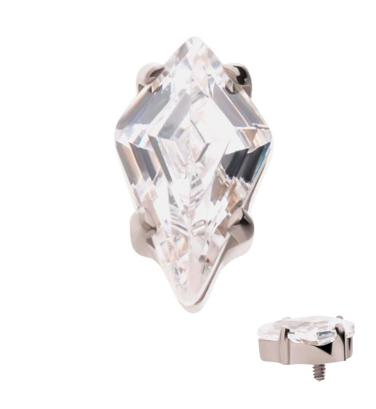 Kite CZ Internally Threaded Titanium Top