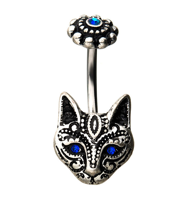 Kitty Filigree Belly Button Ring
