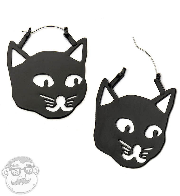 Kitty Cat Plug Hoops