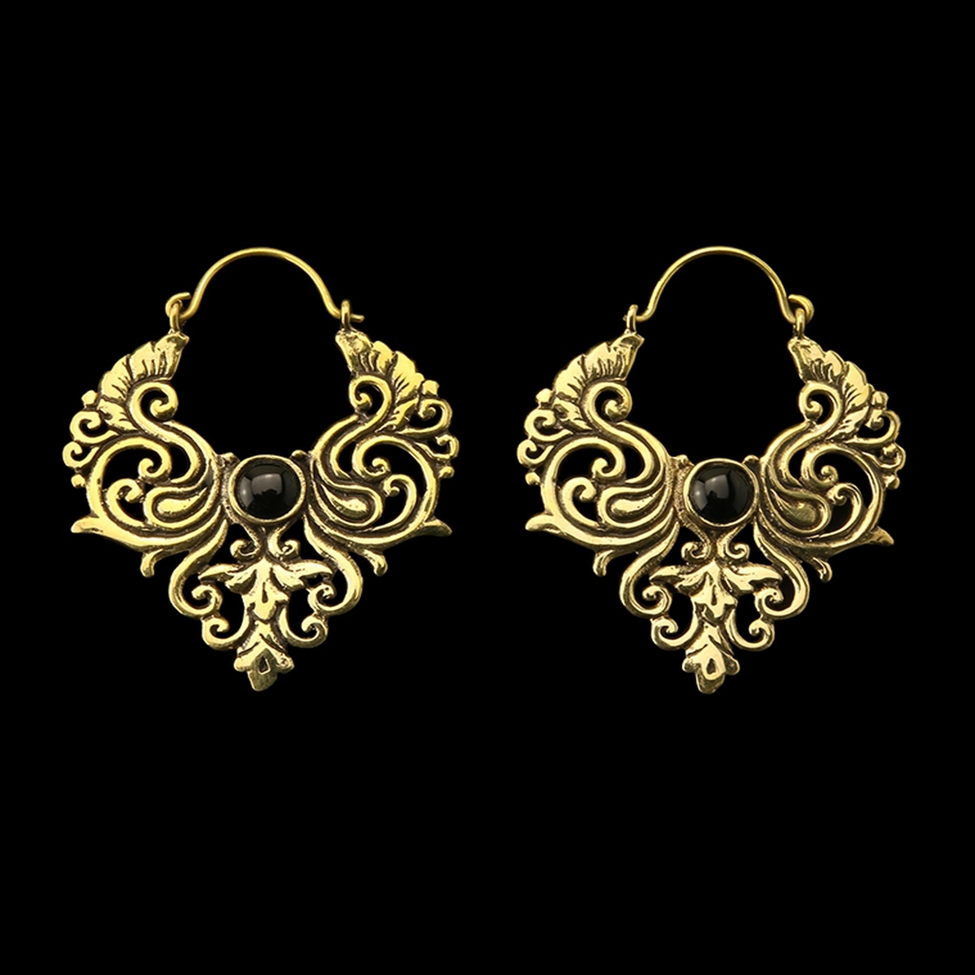 18G Lacey Onyx Earrings