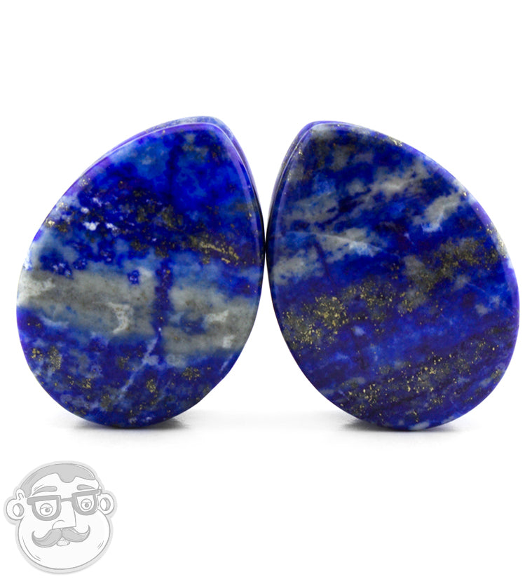 Lapis Lazuli Stone Teardrop Plugs