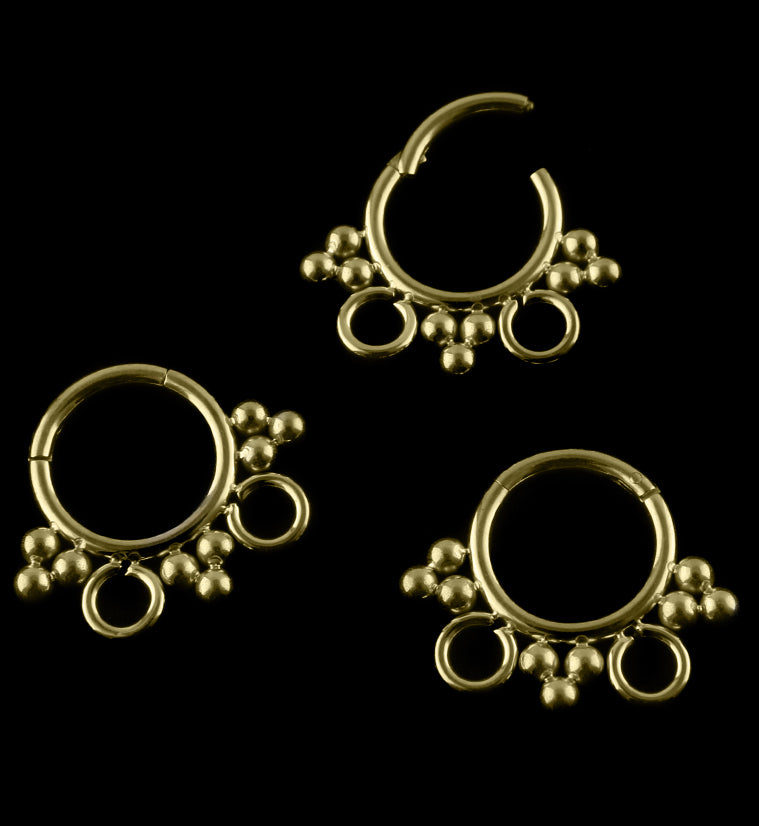 Legion Gold PVD Hinged Segment Ring