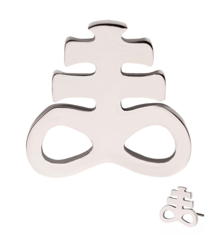 Leviathan Cross Threadless Titanium Top