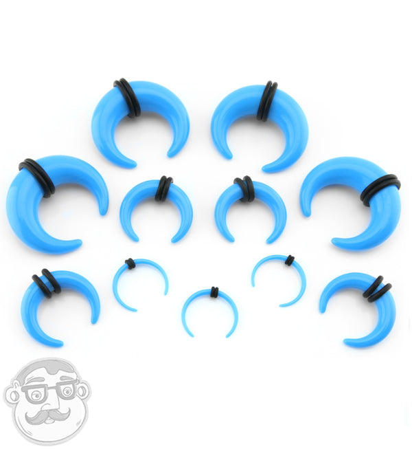 Acrylic Blue Pincher Plugs
