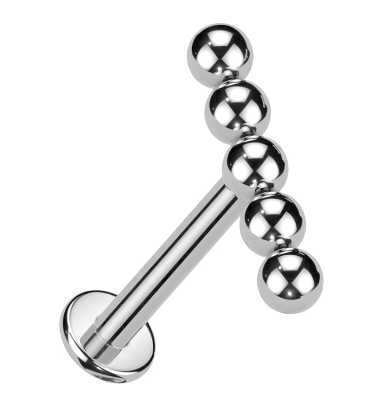 Line Beaded Titanium Internally Threaded Labret