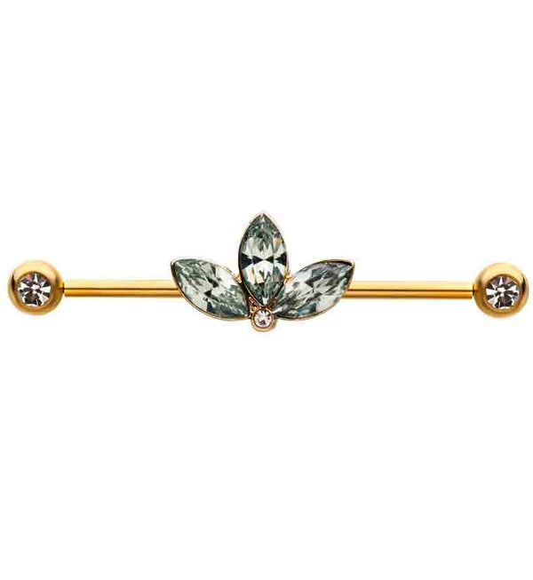 Lotus CZ Gold Industrial Barbell