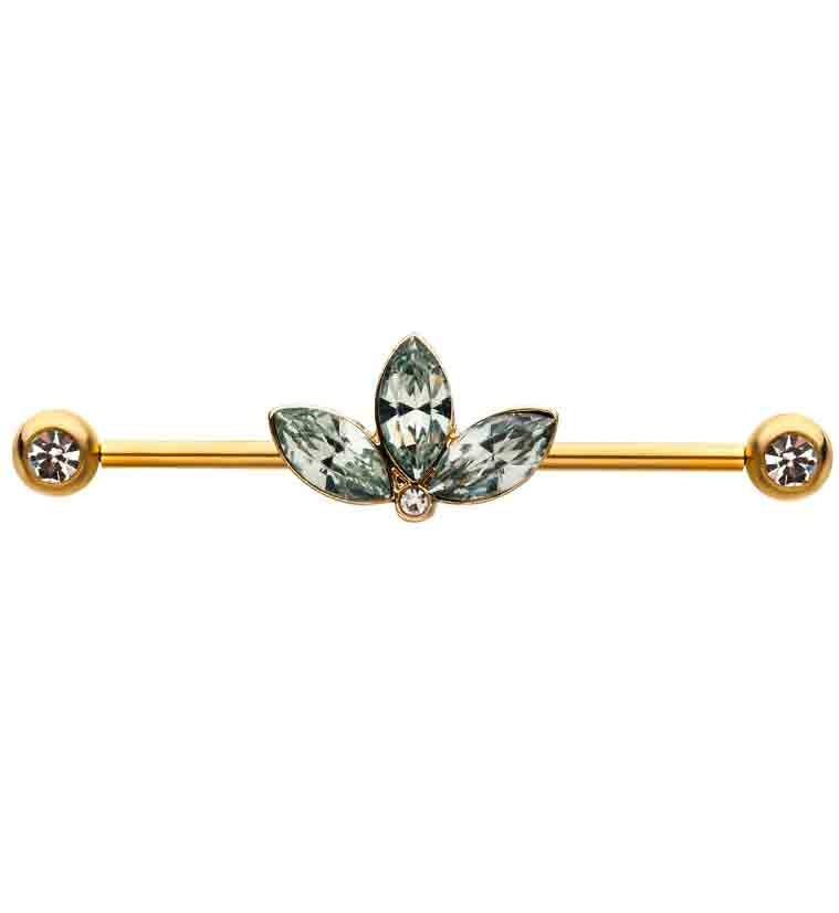 Lotus CZ Gold Industrial Barbell