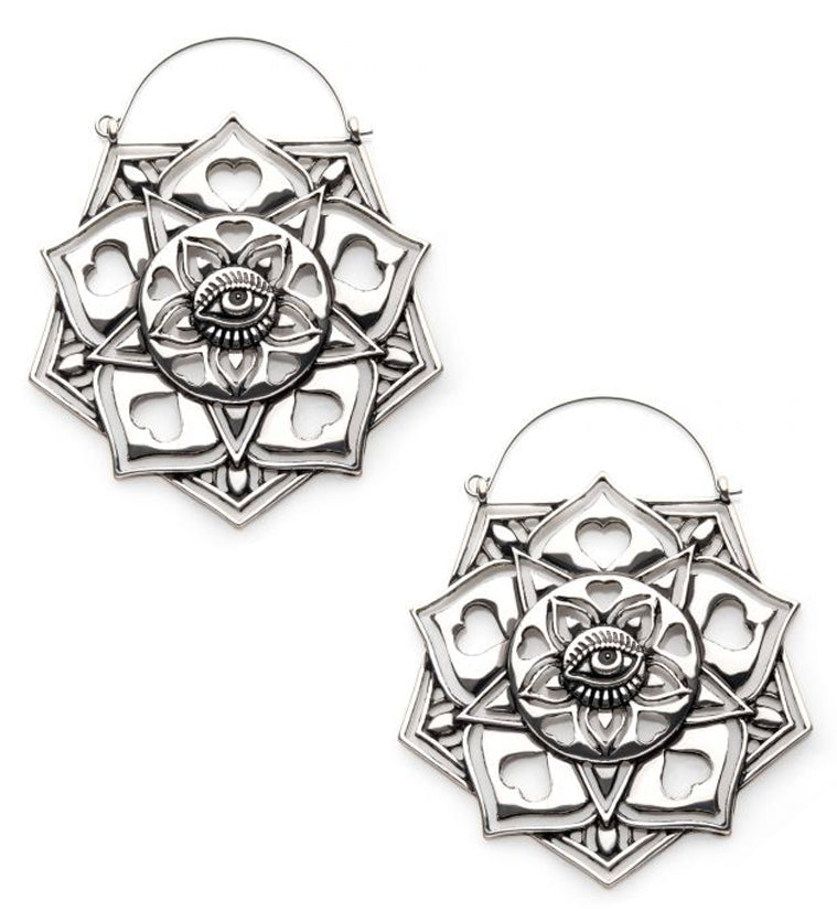 Lotus Eyes Plug Hoops