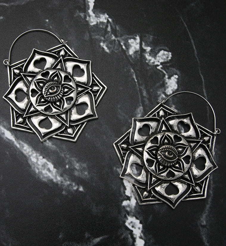 Lotus Eyes Plug Hoops