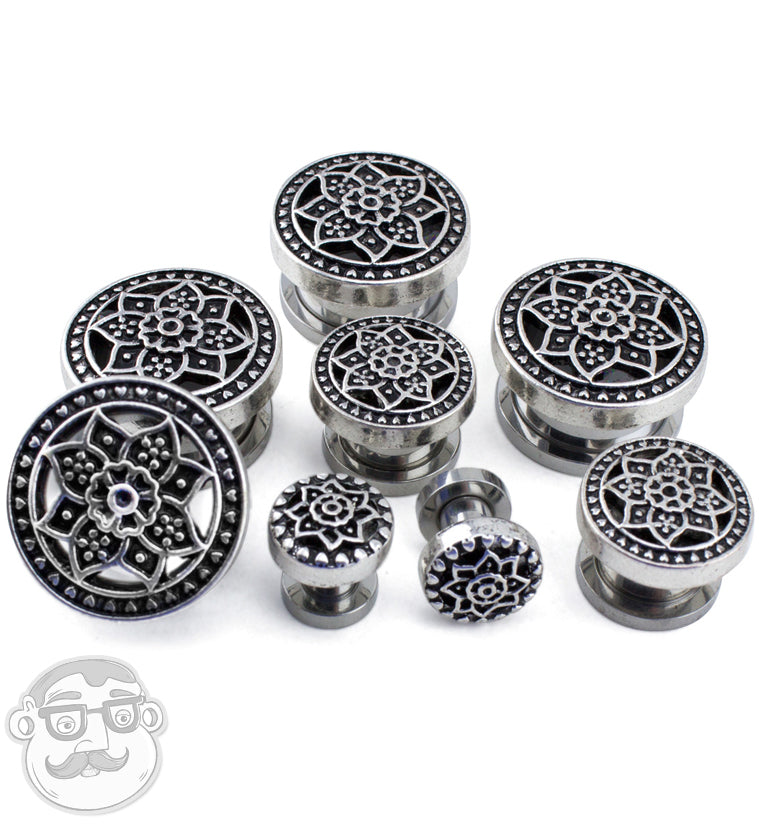 Lotus Top Stainless Steel Plugs
