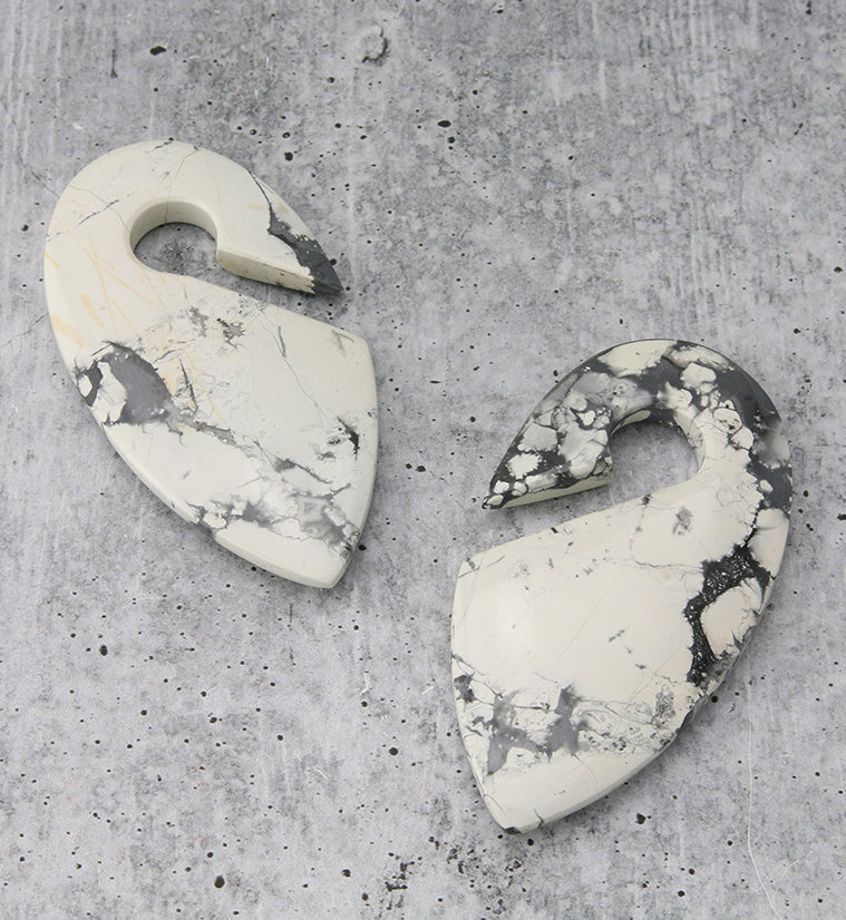 Maligano Jasper Stone Keyhole Ear Weights