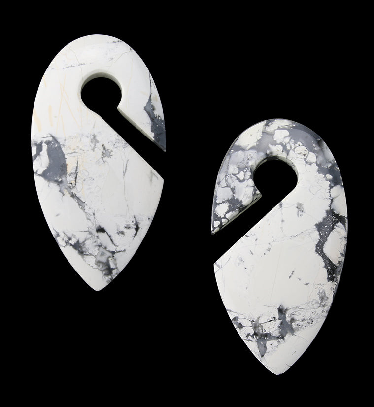 Maligano Jasper Stone Keyhole Ear Weights