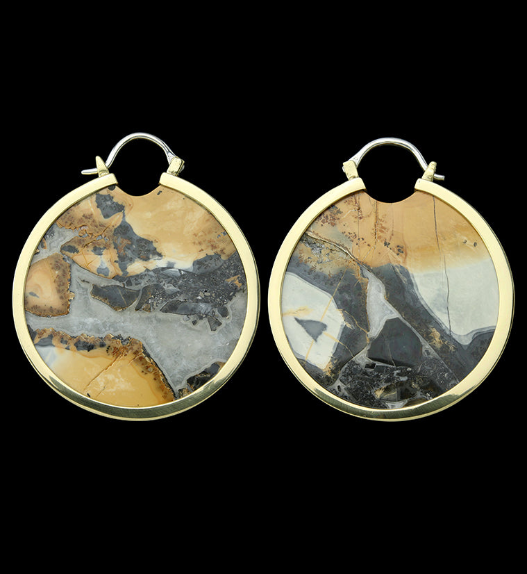 Maligano Stone Brass Ear Weights