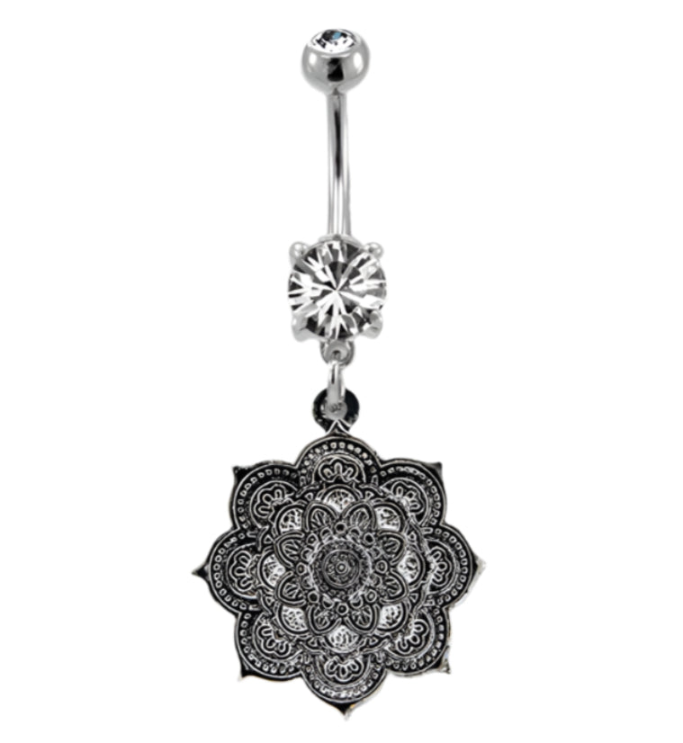 Mandala Belly Button Ring