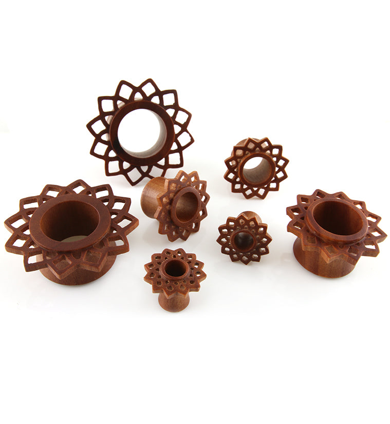 Mandala Flower Wood Tunnels