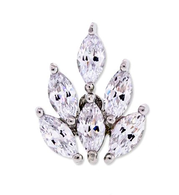 Marquise CZ Cartilage Barbell