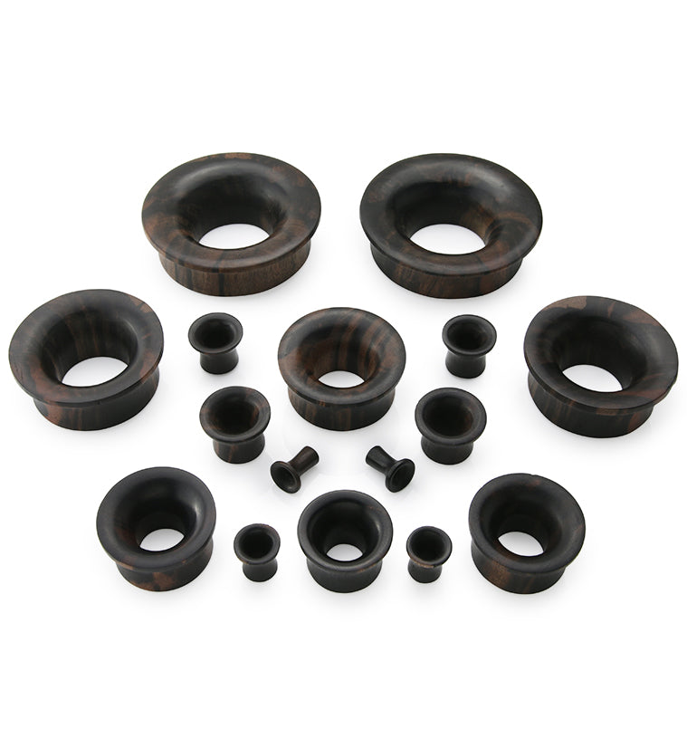 Areng Wood Mayan Flare Tunnel Plugs