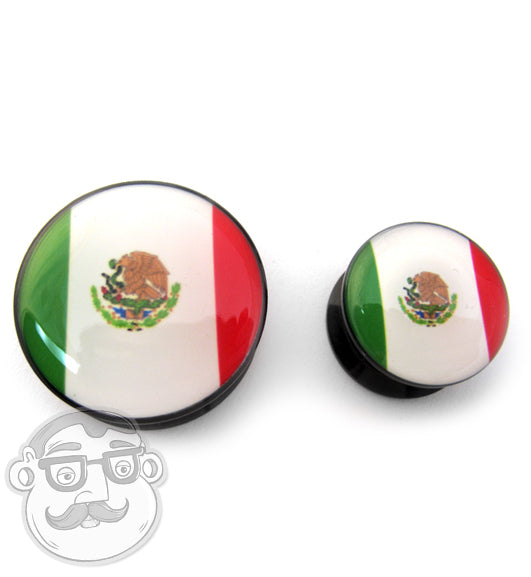Mexican Flag Ear Gauges