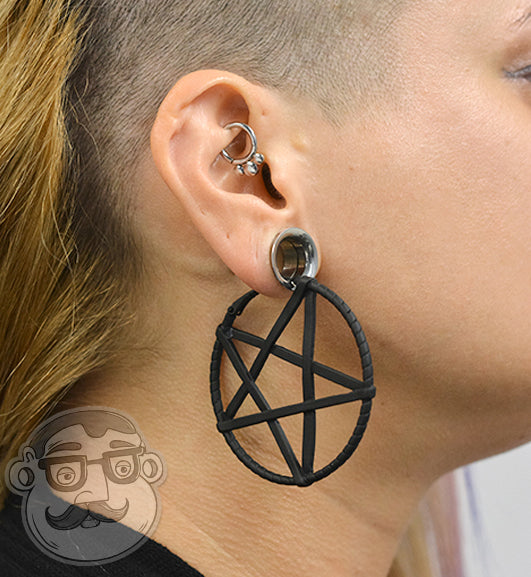 Pentagram Plug Hoops