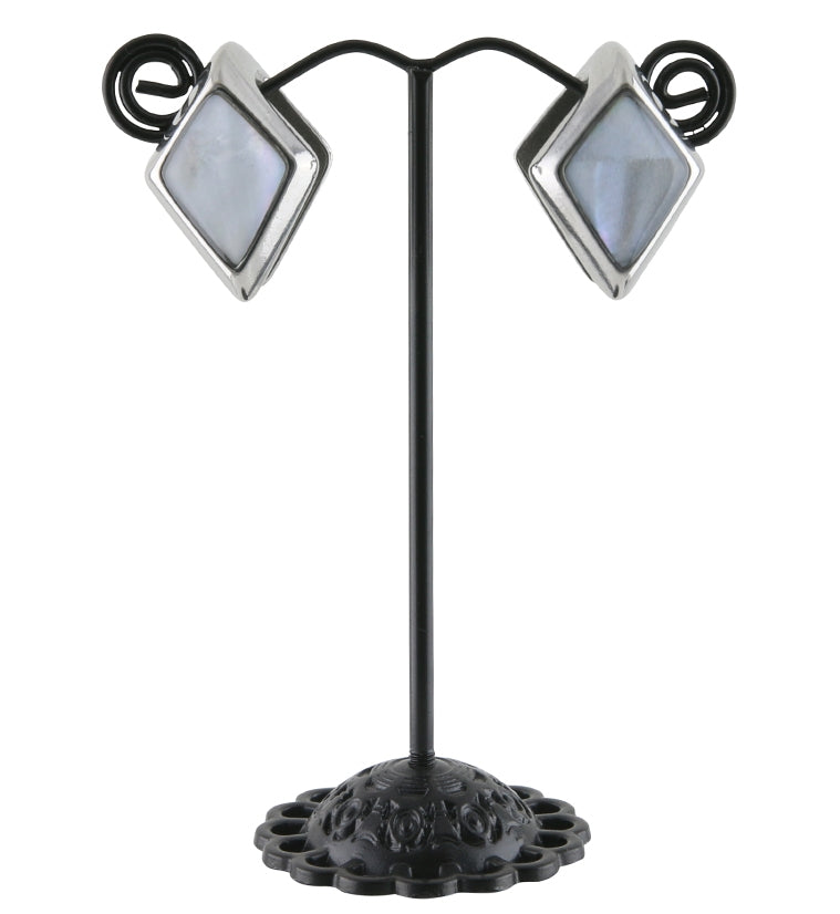 Zircon Mother of Pearl Ear Weights