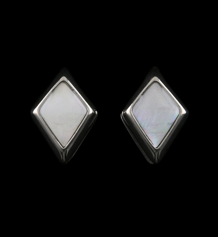 Zircon Mother of Pearl Ear Weights