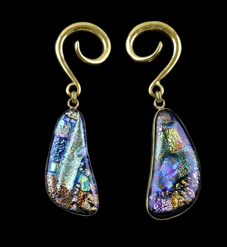 Mosaic Glass Hanging Ear Weights