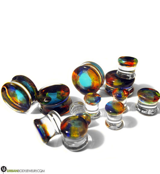 Mosaic Glass Plugs