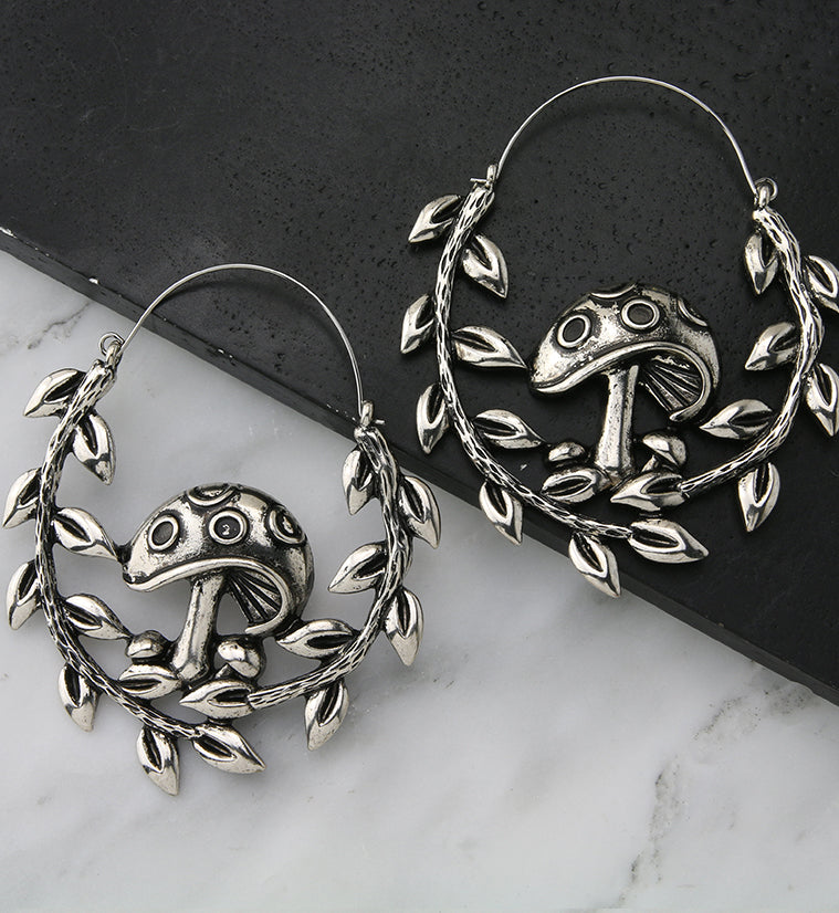 Mushroom Vine Plug Hoops
