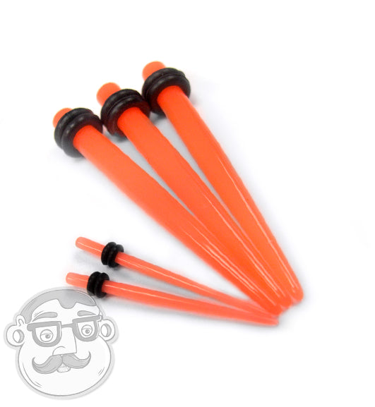 Neon Orange Taper Gauges