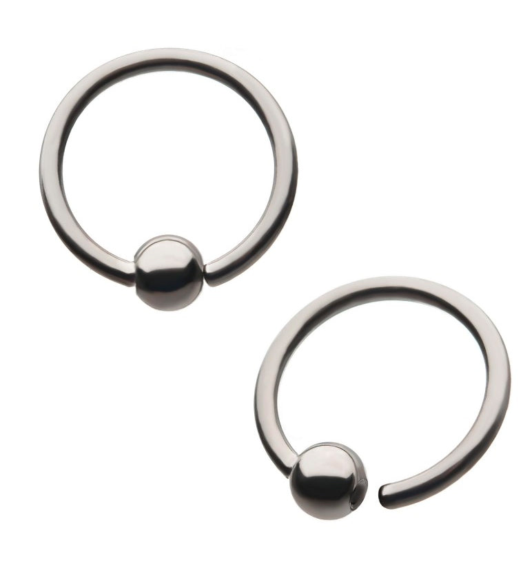 18G Niobium Fixed Ball Captive Ring