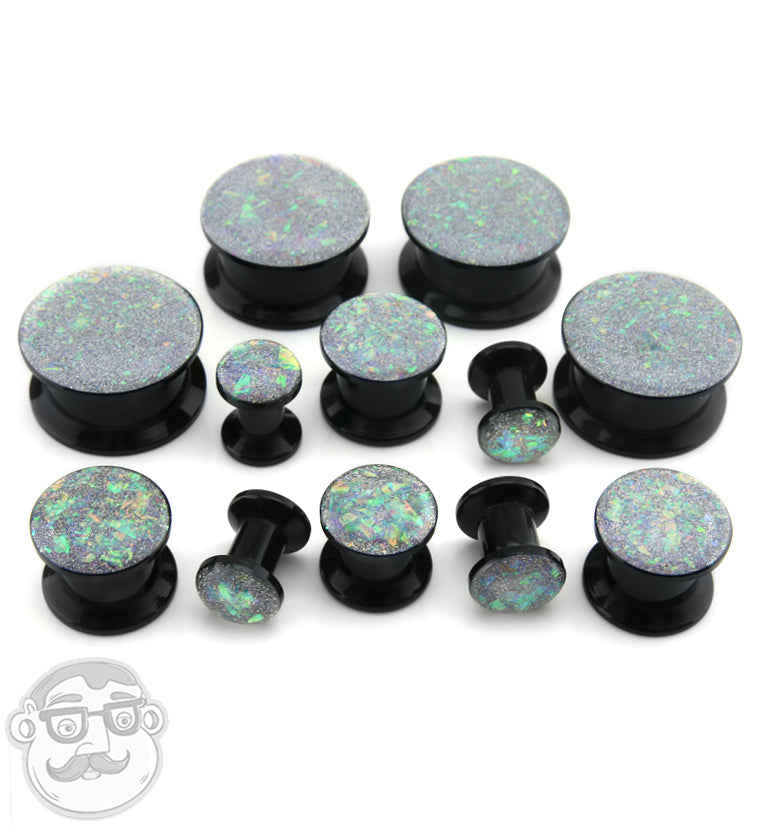 White Opal Shimmer Plugs