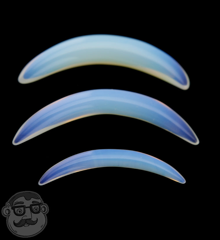 Opalite Glass Septum Tusk