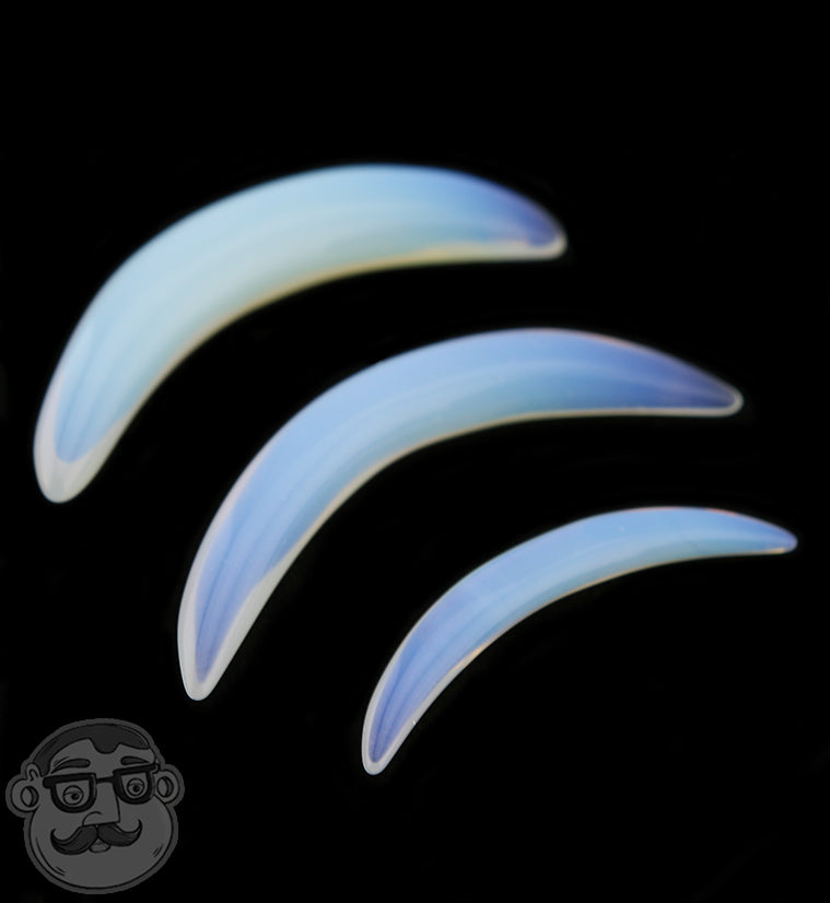 Opalite Glass Septum Tusk
