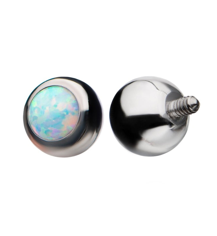 Internally Threaded Titanium Opalite Replacement Balls