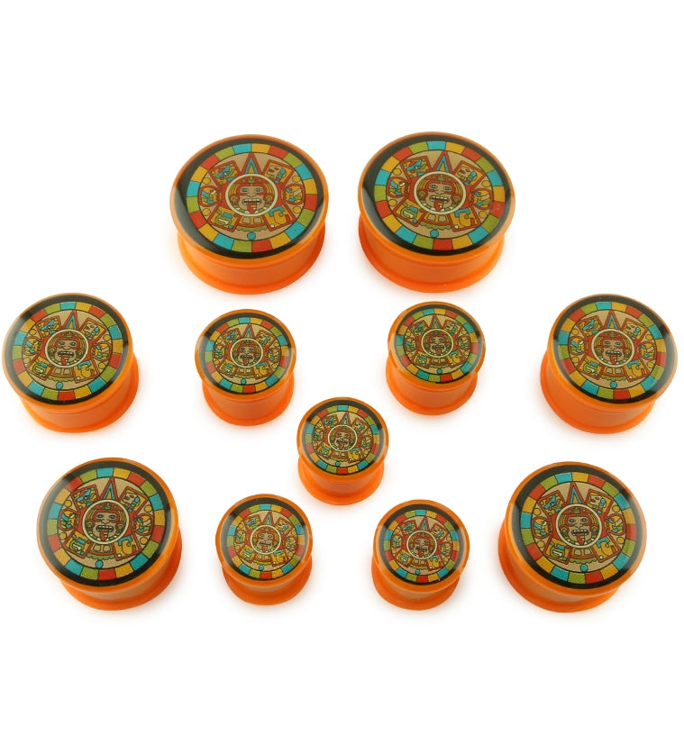 Orange Aztec Plugs