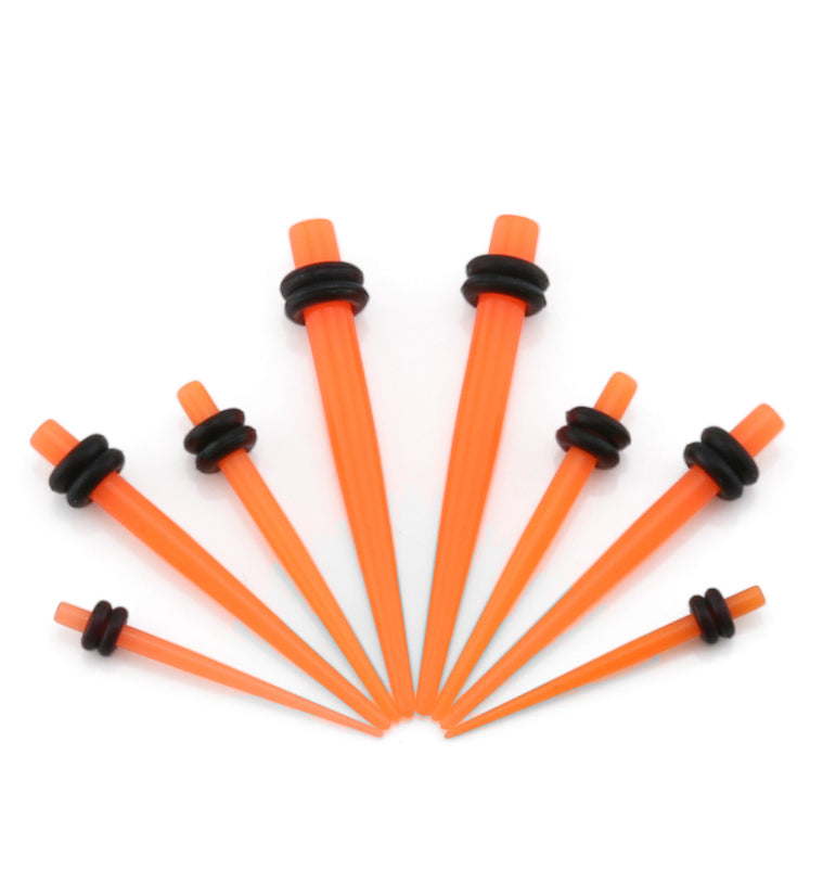 Neon Orange Taper Gauges