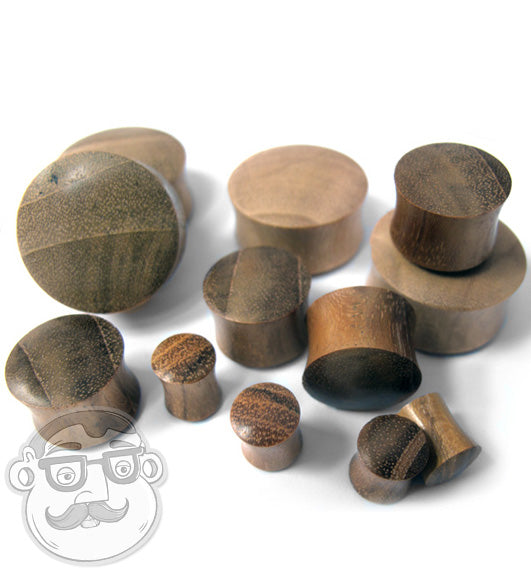 Teak Wood Ear Gauges Plugs