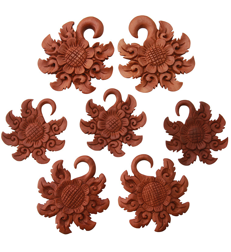 Tribal Flower Wooden Hangers