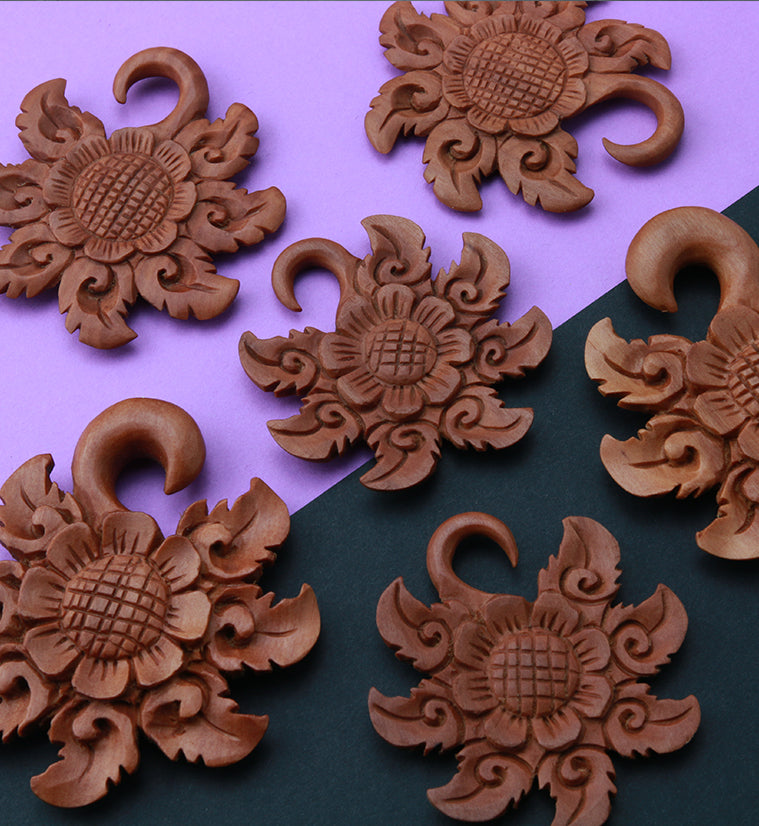 Tribal Flower Wooden Hangers