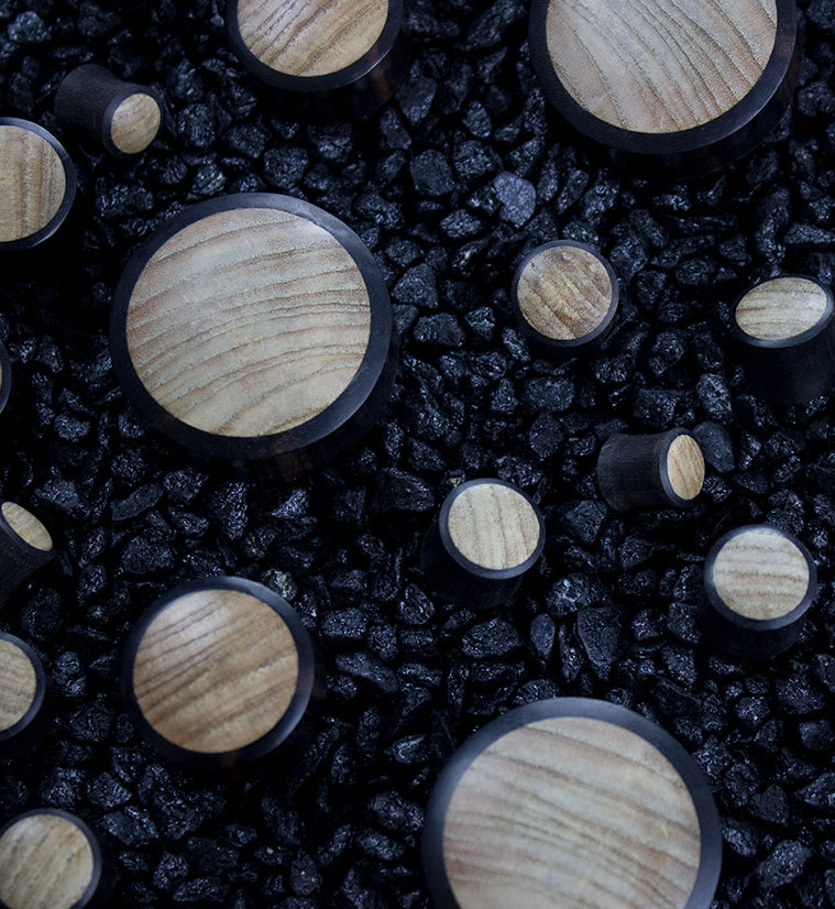 Areng Wooden Plugs with Indo Wood Inlay