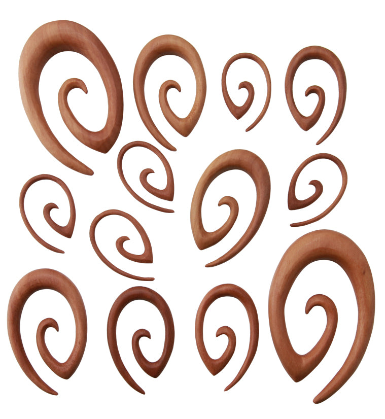 Saba Wood Oval Spirals