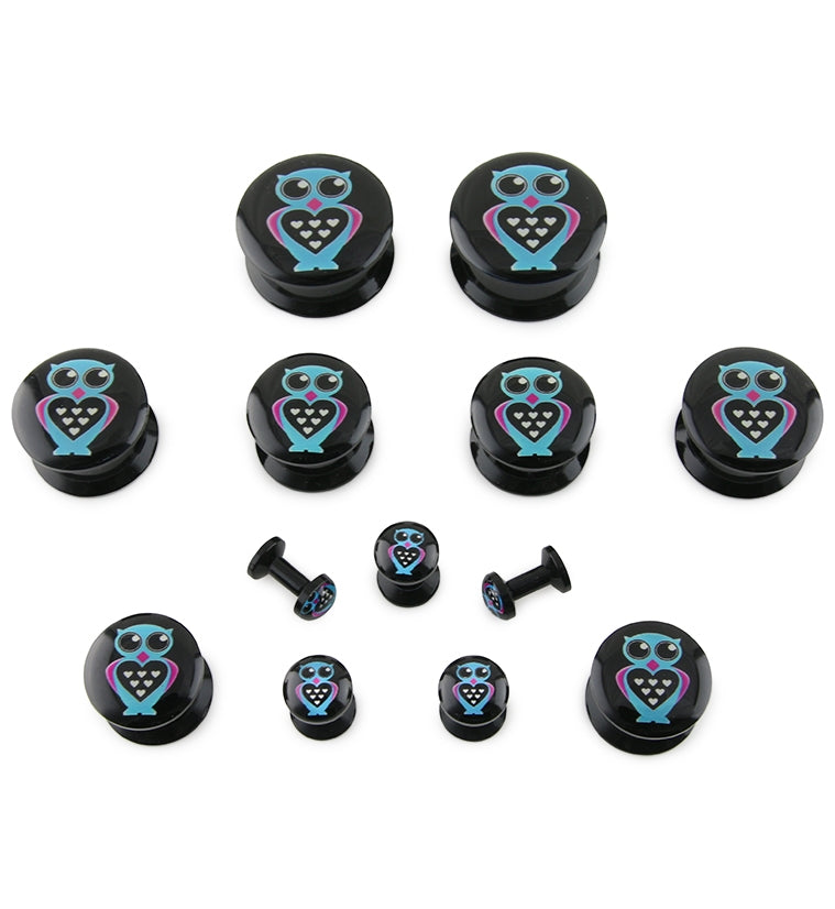 Owl Heart Plugs