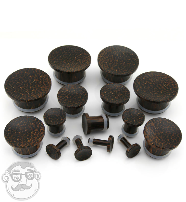 Single Flare Palm Wood Plugs