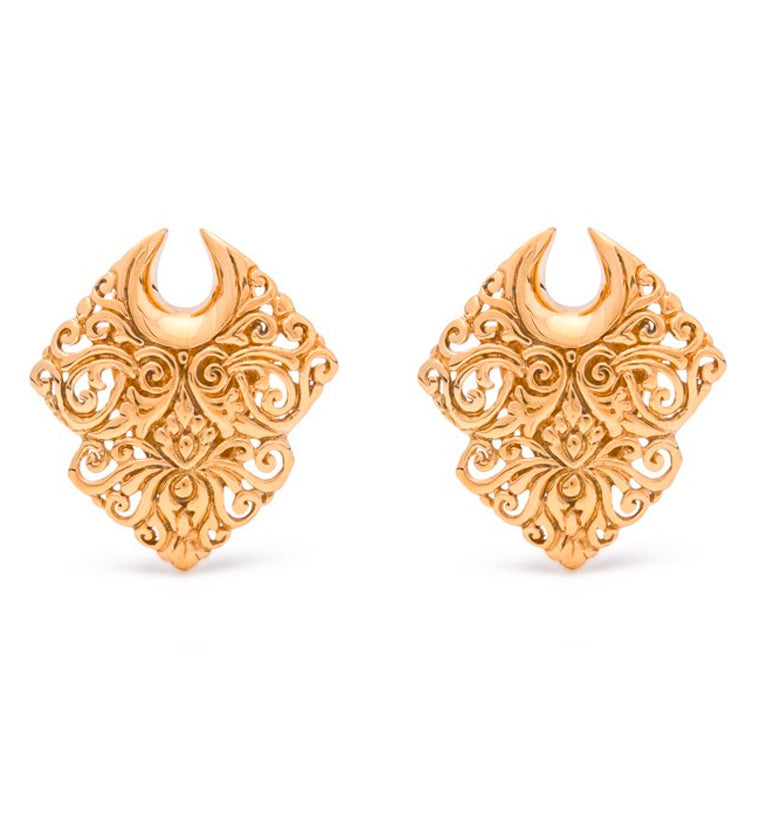 Paragon Brass Saddle Ear Weights by Urban Body Jewelry